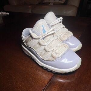Kids Beige and Light Blue Sneakers no box
